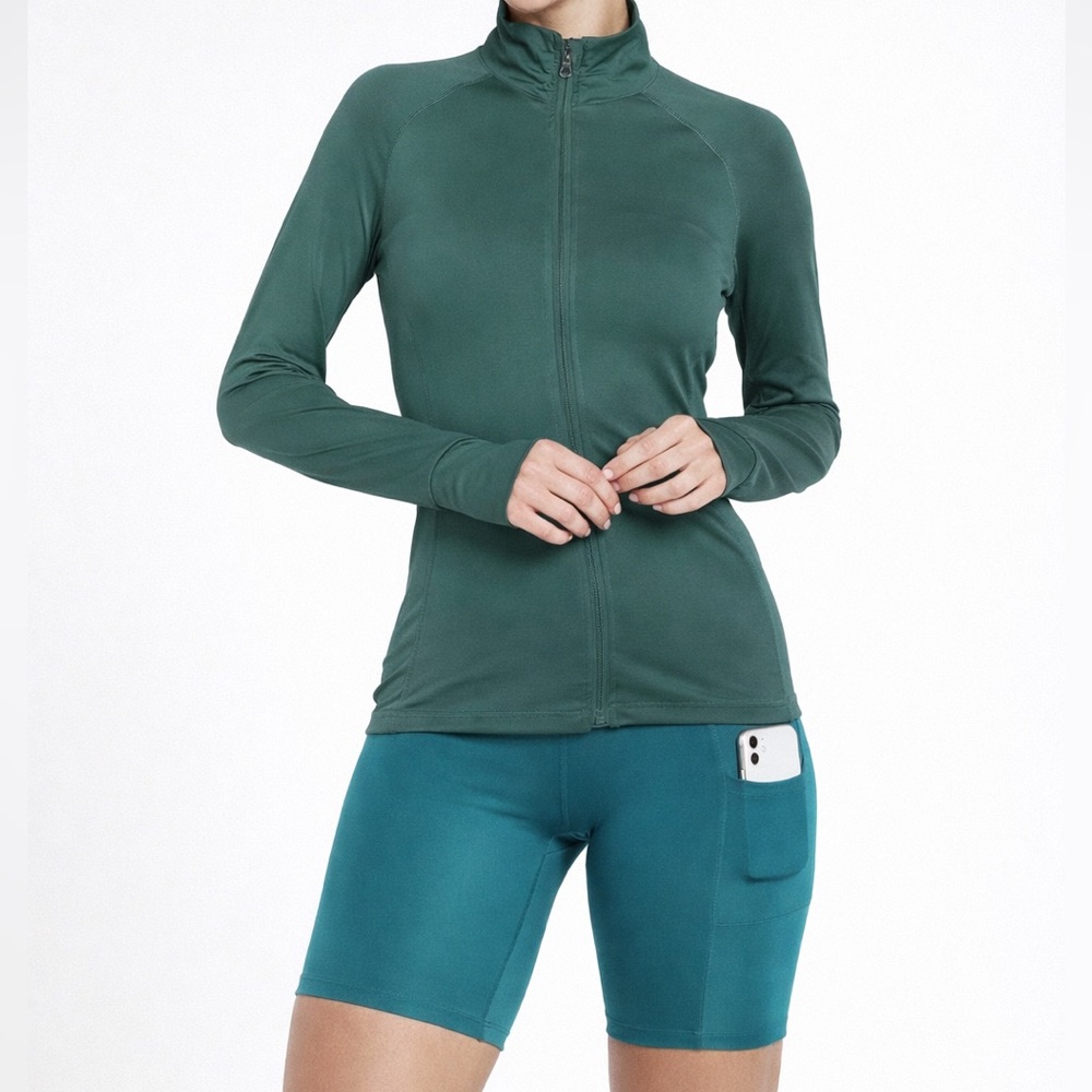 Active USA Green Track Jacket size small